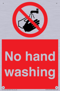 No hand washing